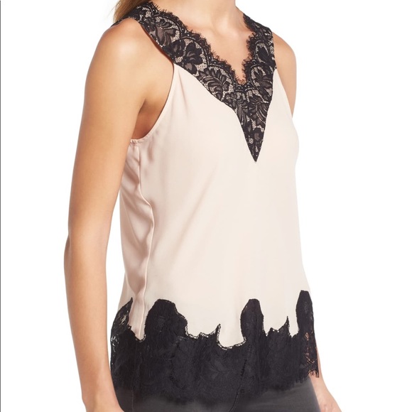 Chelsea28 lace trim tank - Picture 1 of 5